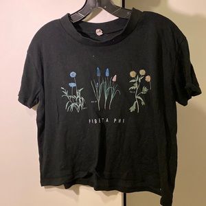 Pi Beta Phi Flower Crop Top